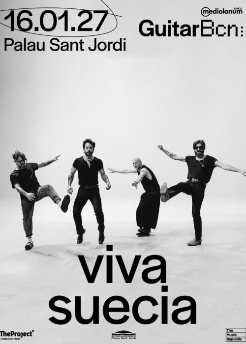 Cartel de Concierto de Viva Suecia en Barcelona