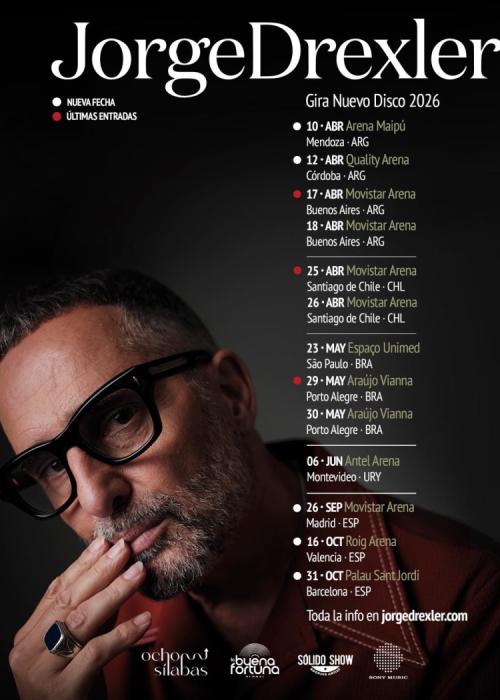 Cartel de Concierto de Jorge Drexler en Valencia