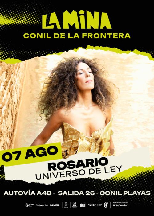 Cartel de Concierto de Rosario en Conil de la Frontera