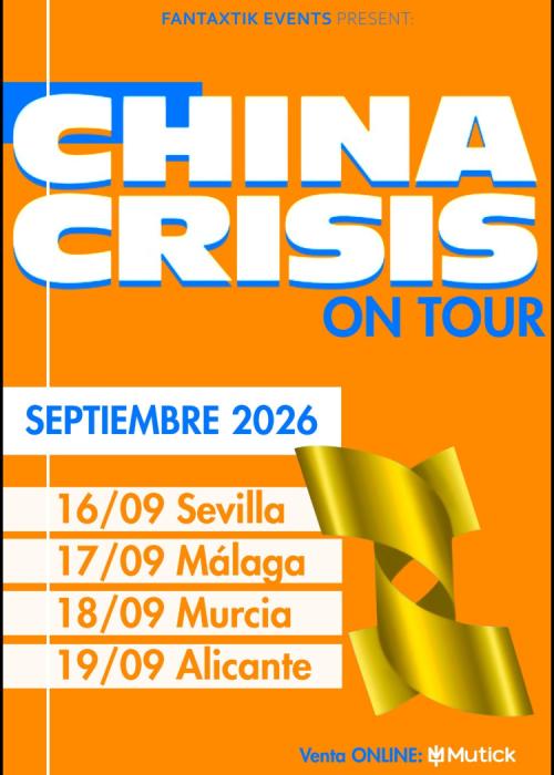 Cartel de Concierto de China Crisis en Málaga