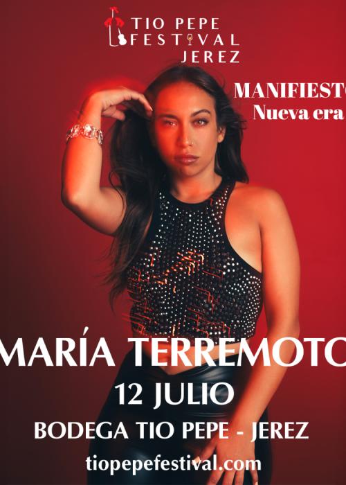 Cartel de Concierto de María Terremoto en Jerez de la Frontera