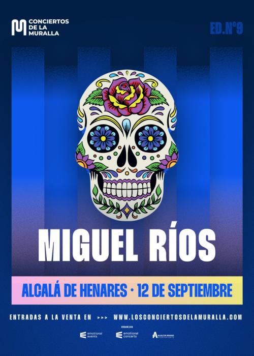 Cartel de Concierto de Miguel Ríos en Alcalá de Henares
