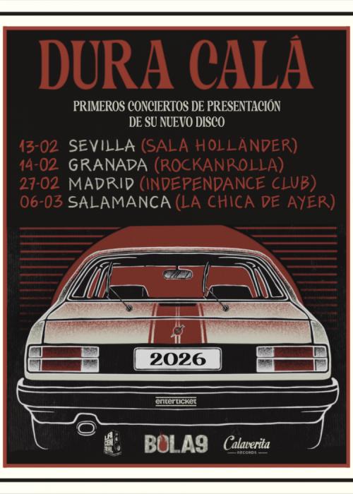 Cartel de Concierto de Dura Calá en Granada
