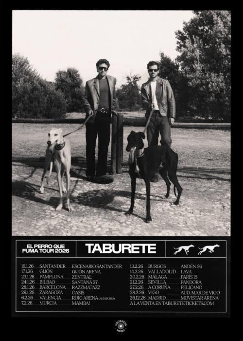 Cartel de Concierto de Taburete en Girona
