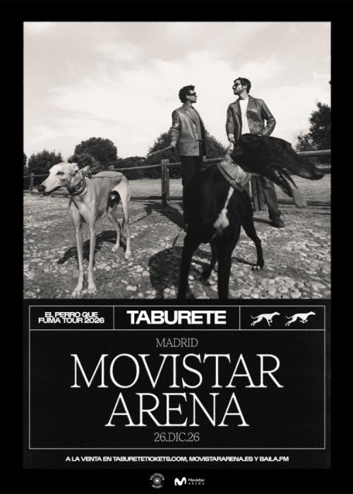 Cartel de Concierto de Taburete en Madrid
