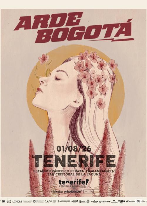 Cartel de Concierto de Arde Bogotá en Tenerife
