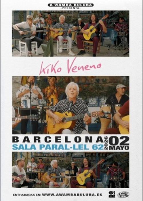 Cartel de Concierto de Kiko Veneno en Barcelona