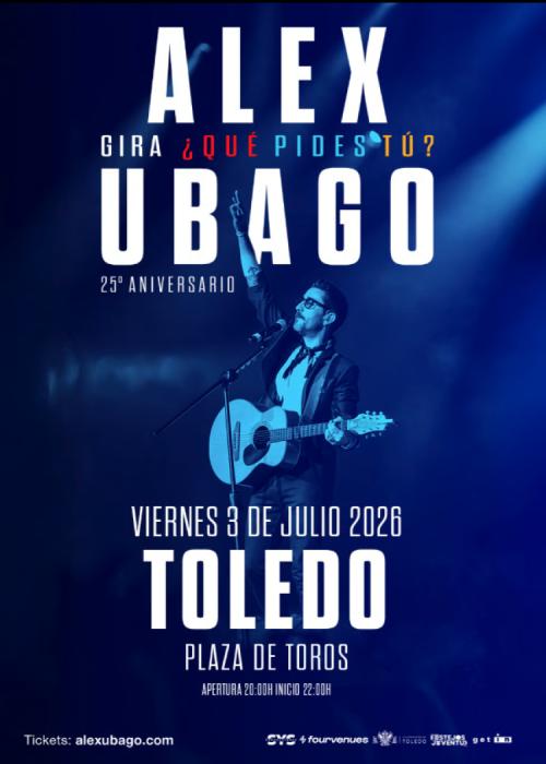 Cartel de Concierto de Álex Ubago en Toledo