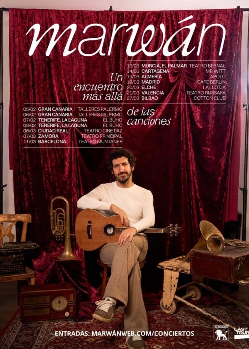 Cartel de Concierto de Marwan en Madrid (Primera Sesión)