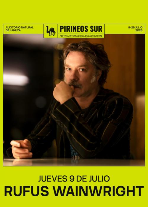 Cartel de Rufus Wainwright +José González en Lanuza - Huesca