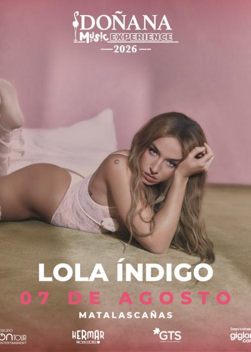 Cartel de Concierto de Lola Índigo en Matalascañas - Huelva