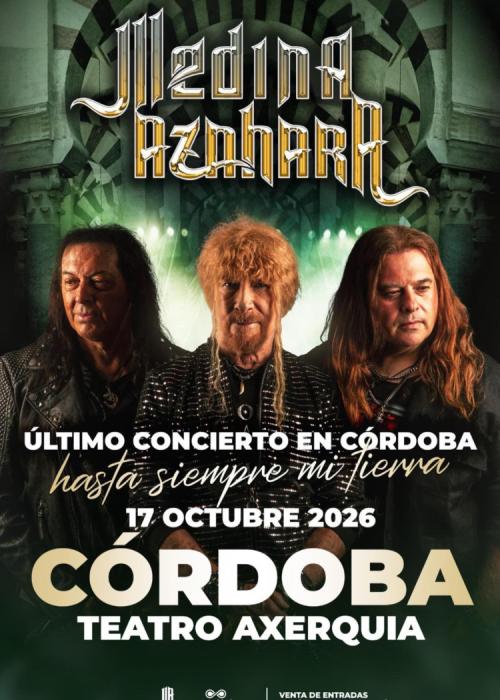 Cartel de Concierto de Medina Azahara en Córdoba