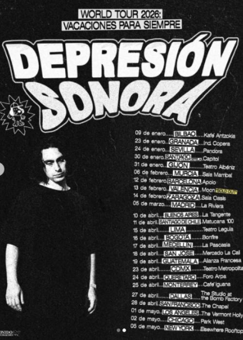 Cartel de Concierto de Depresión Sonora en Murcia
