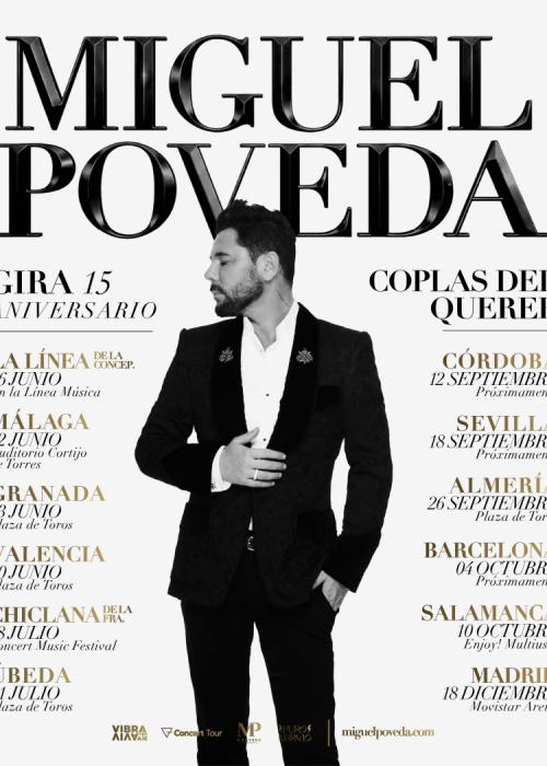 Cartel de Concierto de Miguel Poveda en Málaga