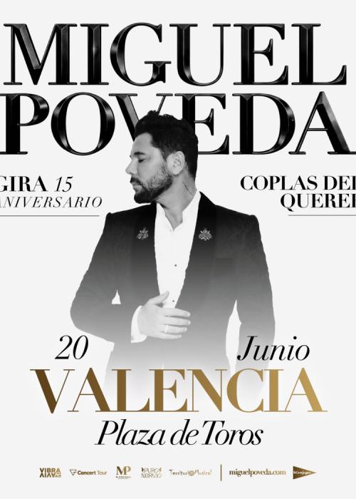 Cartel de Concierto de Miguel Poveda en Valencia