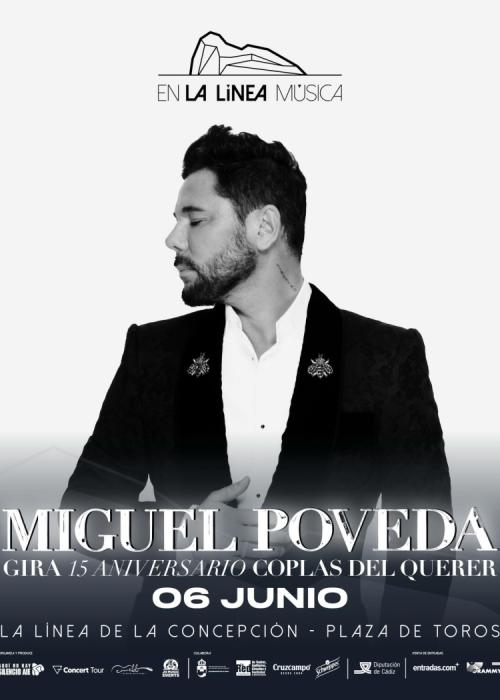 Cartel de Concierto de Miguel Poveda en La Línea de la Concepción