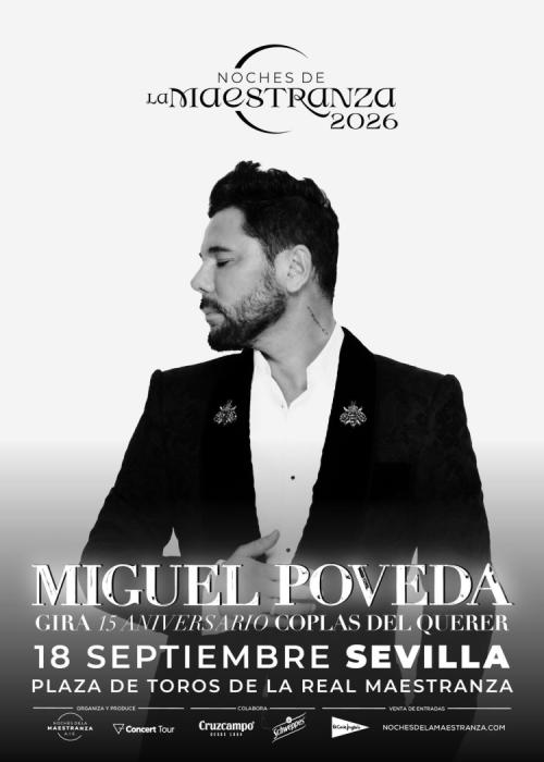 Cartel de Concierto de Miguel Poveda en Sevilla