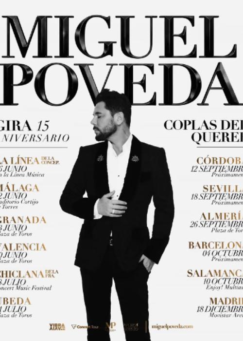 Cartel de Concierto de Miguel Poveda en Almería