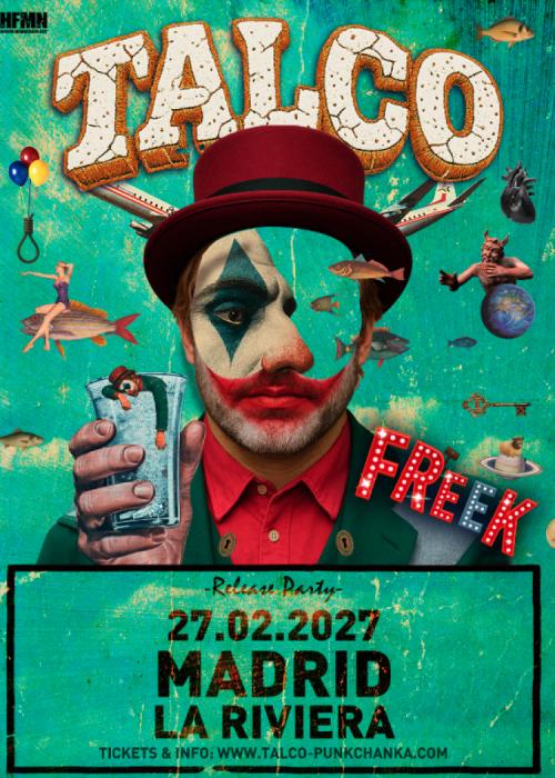 Cartel de Concierto de Talco en Madrid