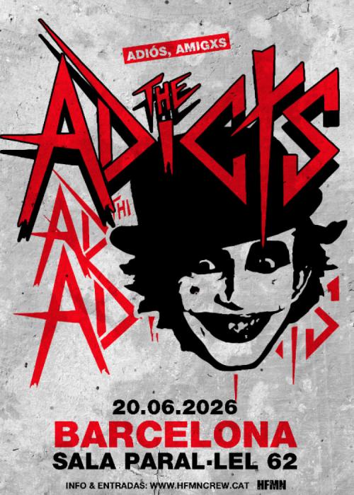 Cartel de Concierto de The Adicts en Barcelona