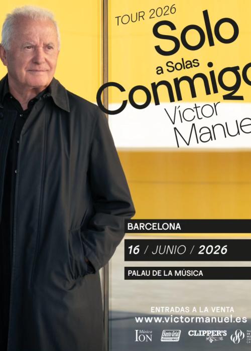 Cartel de Concierto de Victor Manuel en Barcelona