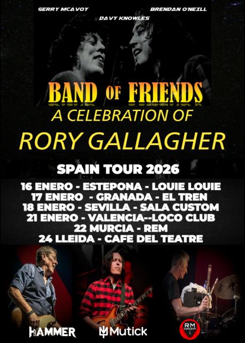 Cartel de Concierto de Band Of Friends en Estepona