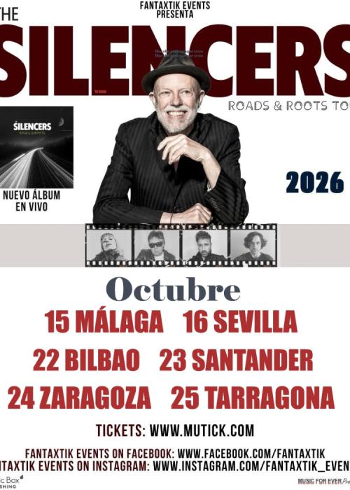 Cartel de Concierto de The Silencers en Zaragoza