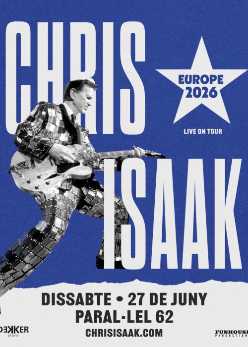 Cartel de Concierto de Chris Isaak en Barcelona