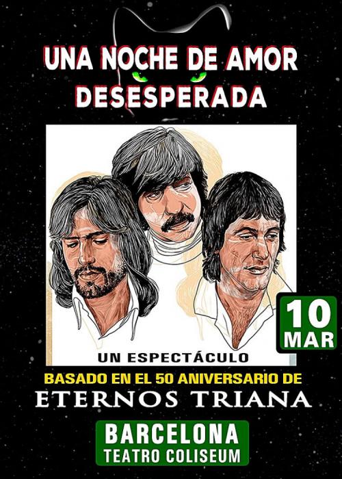Cartel de Homenaje a Triana en Barcelona