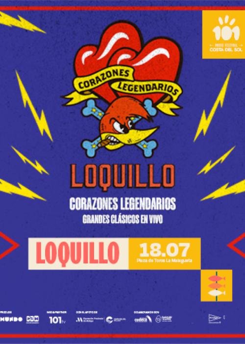 Cartel de Concierto de Loquillo en Málaga