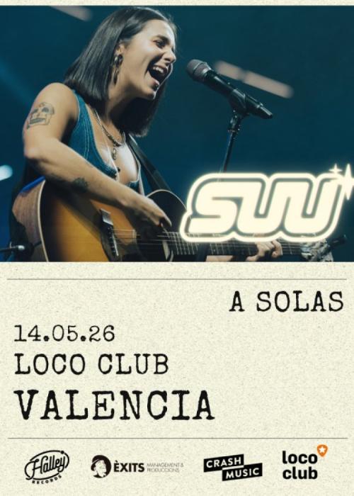 Cartel de Concierto de Suu en Valencia