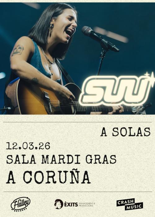 Cartel de Concierto de Suu en A Coruña