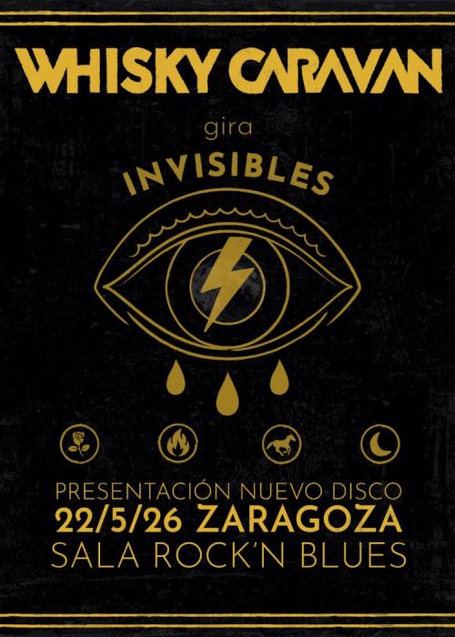 Cartel de Concierto de Whisky Caravan en Zaragoza