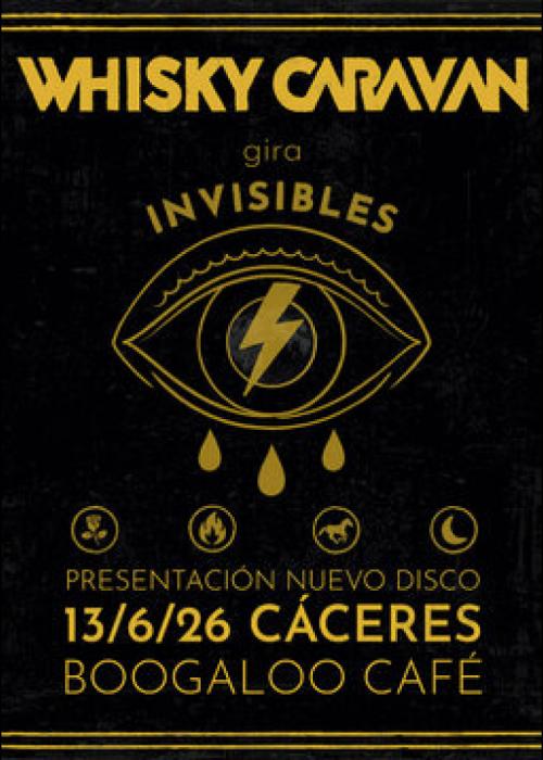 Cartel de Concierto de Whisky Caravan en Cáceres