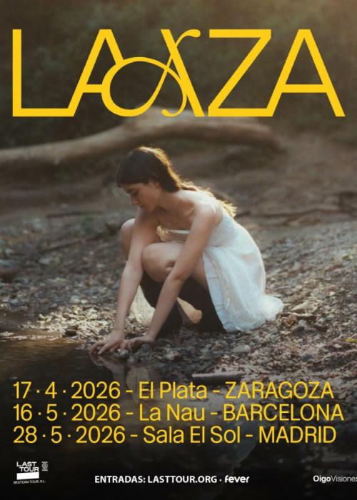 Cartel de Concierto de Laaza en Barcelona