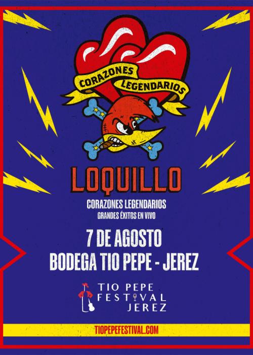 Cartel de Concierto de Loquillo en Jerez de la Frontera