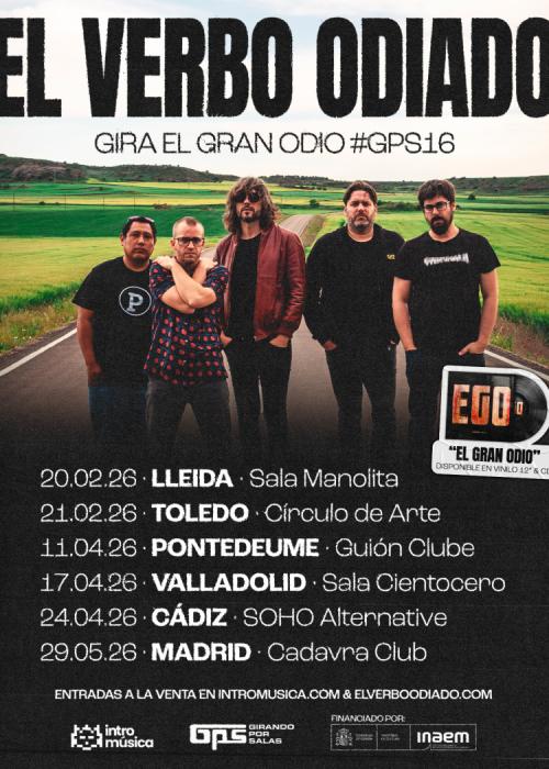 Cartel de Concierto de El Verbo Odiado en A Coruña