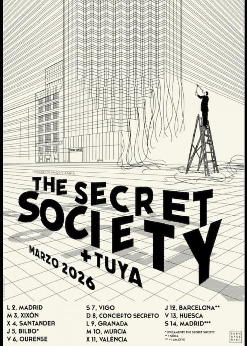 Cartel de Concierto de The Secret Society en Huesca