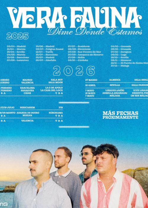 Cartel de Concierto de Vera Fauna en Almería