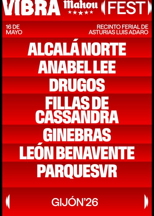Cartel de Vibra Mahou Fest - Gijón 2026