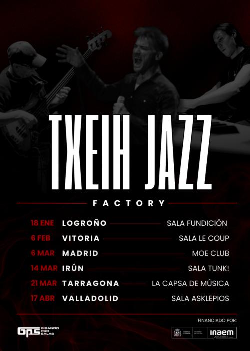 Cartel de Concierto de Txeih Jazz Factory en Madrid