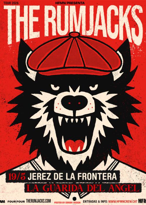 Cartel de Concierto de The Rumjacks en Jerez de la Frontera