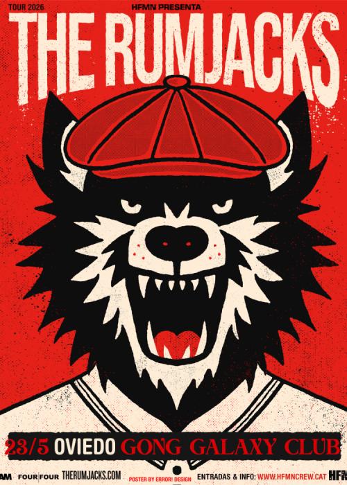 Cartel de Concierto de The Rumjacks en Oviedo