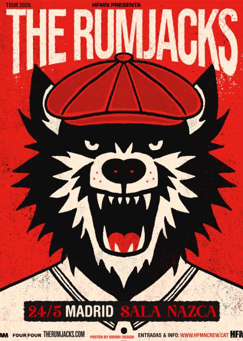Cartel de Concierto de The Rumjacks en Madrid
