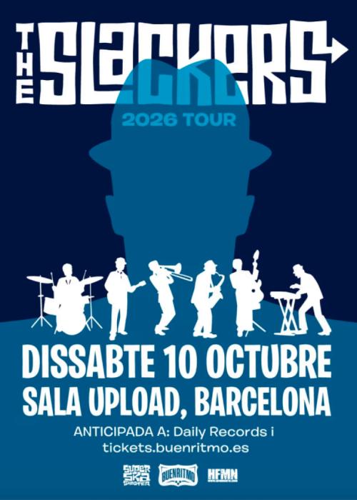 Cartel de Concierto de The Slackers en Barcelona