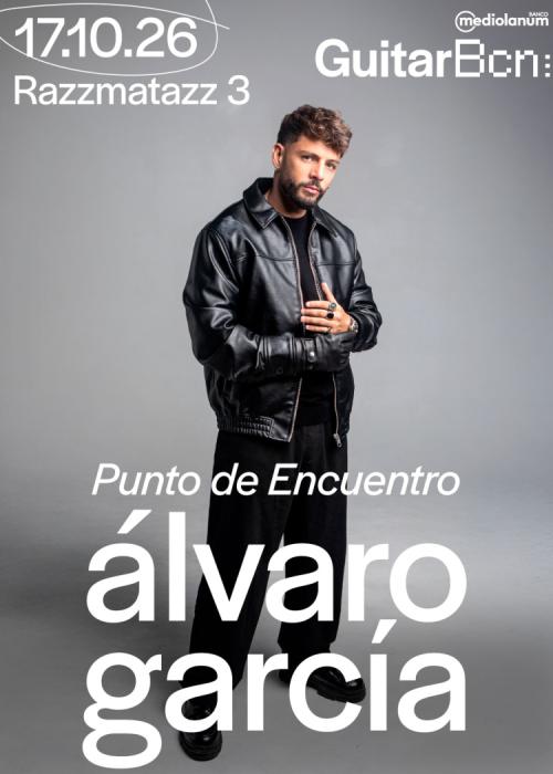 Cartel de Concierto de Álvaro García en Barcelona