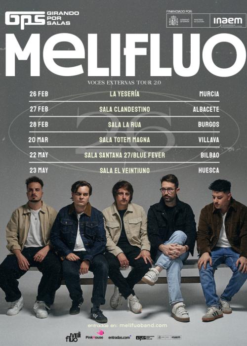 Cartel de Concierto de Melifluo en Huesca