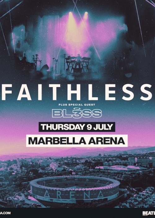 Cartel de Concierto de Faithless en Marbella