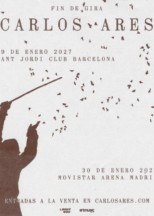 Cartel de Concierto de Carlos Ares en Madrid (Fin de Gira)