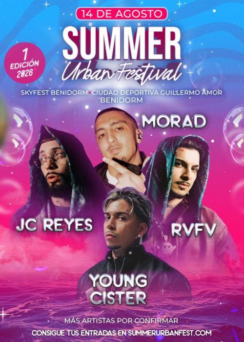 Cartel de Summer Urban Festival Benidorm 2026